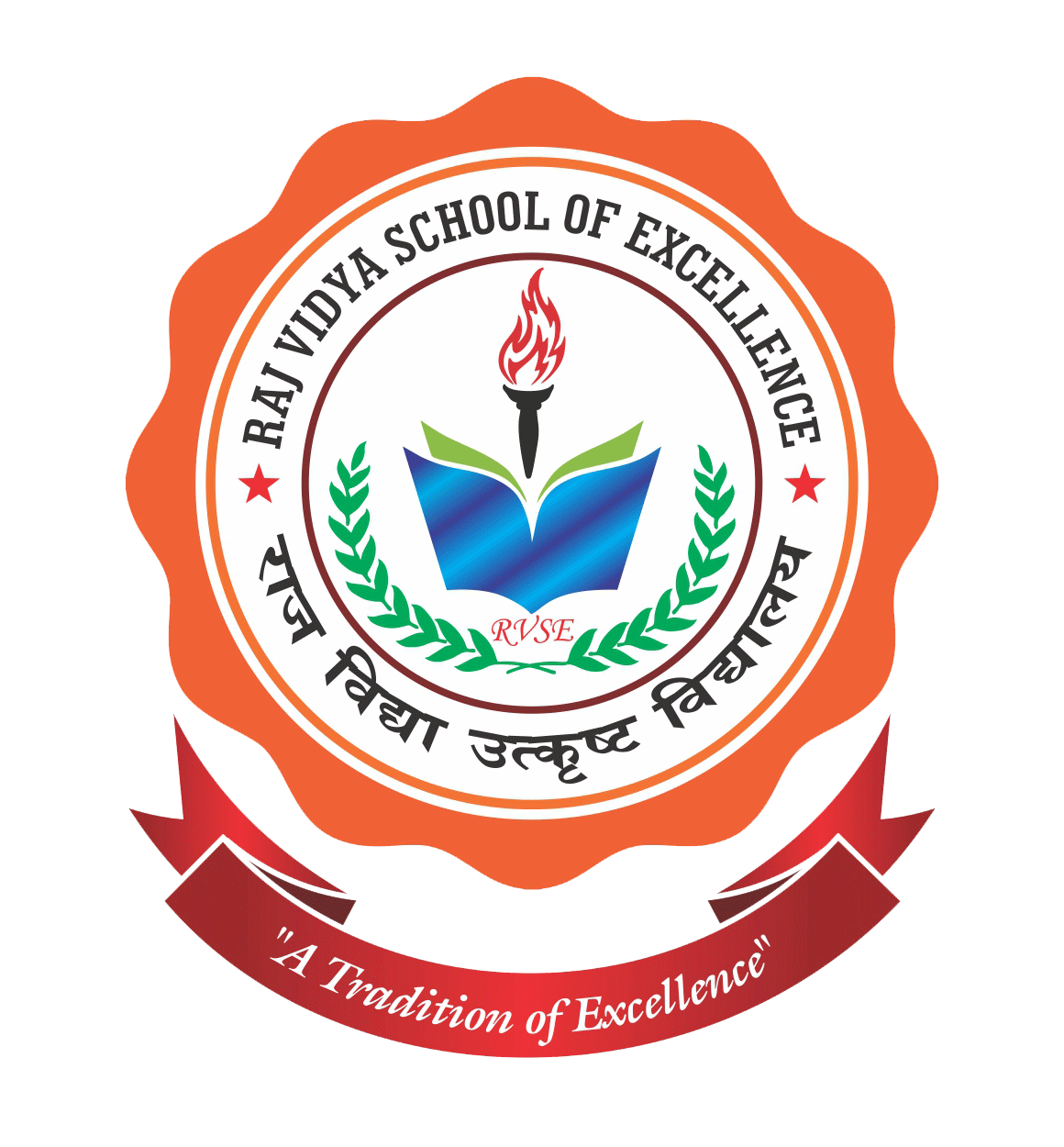 Raj Vidya School of Excellence Logo